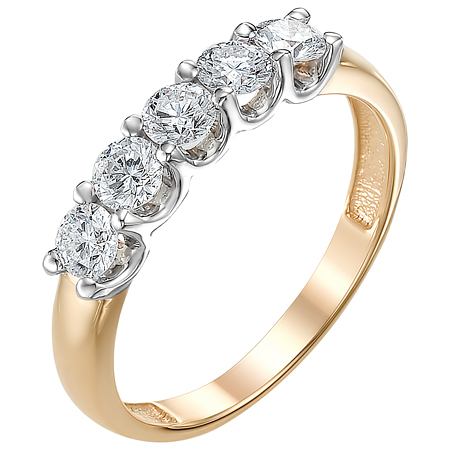 Кольцо, золото, бриллиант, 399-110